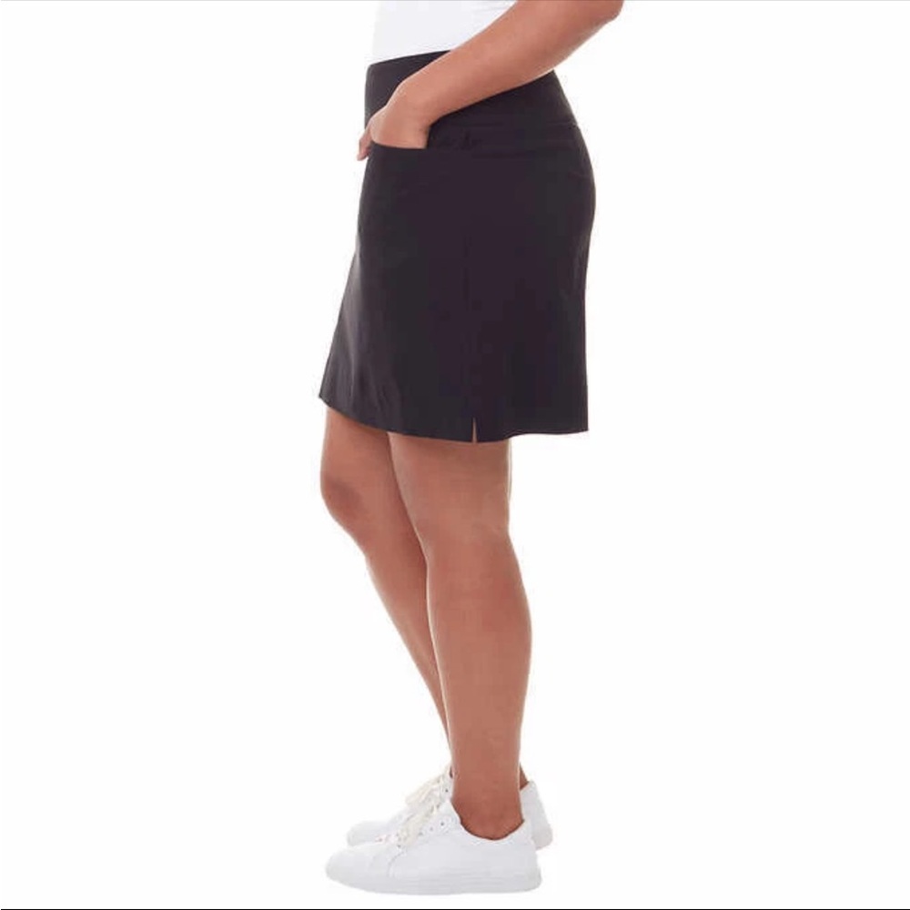 SC & CO black 360 tummy control skort skirt 2X & XXL pockets NWT - Picture 4 of 6